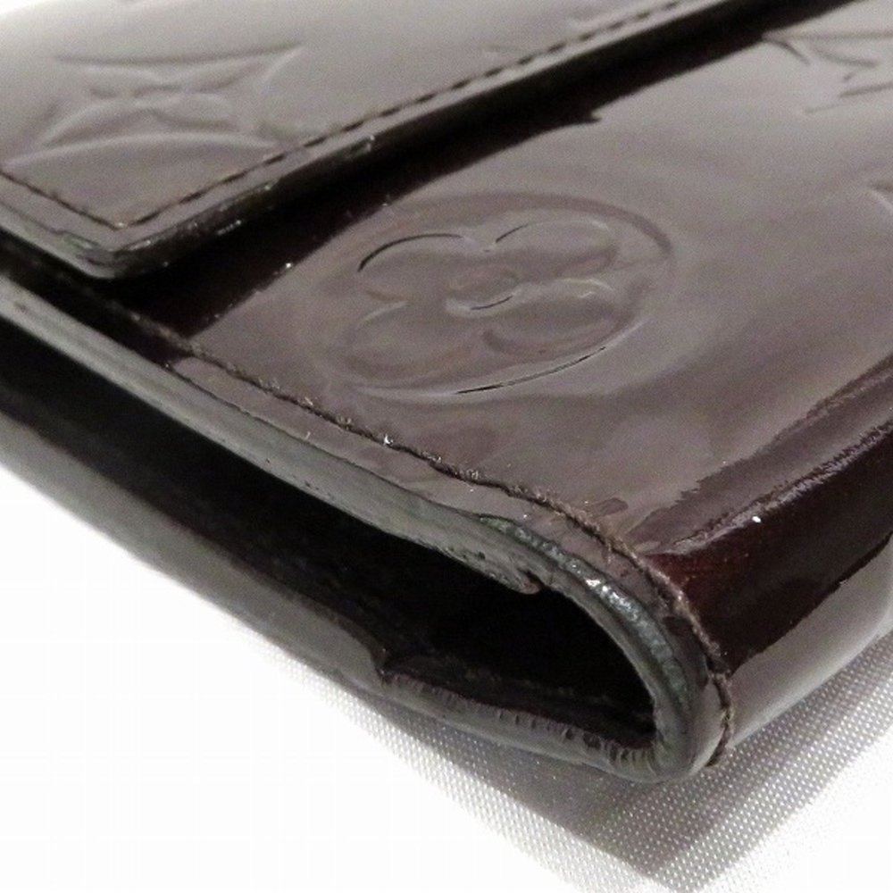 LOUIS VUITTON Monogram Vernis Portefeuil International M91998 Wallet 3-fold Wome - Picture 3 of 9